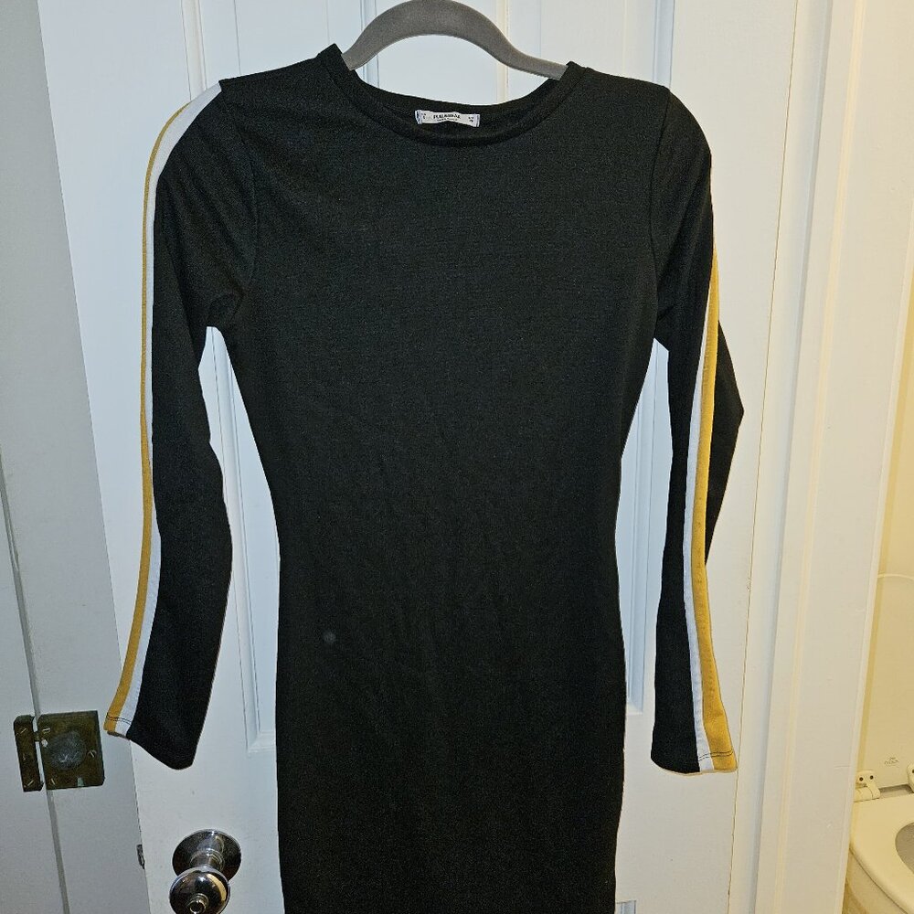 Pull and Bear Black Bodycon Dress